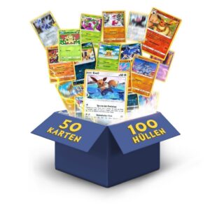 Pokemon Karten deutsch 100 Heartforcards® Card Guard Kartenhüllen Vollständige Sammlung aktuelle Sets