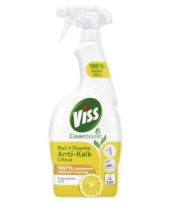 Viss Cleanboost Reiniger Spray Bad+Dusche für Anti-Kalk Reinigung mit 100% Kalklösekraft | Viss Cleanboost Anti-Kalk Re