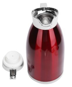 Clasken Vakuum-Isolierkanne: Isosteel Isolierkanne für Kaffee und Tee (rot) Clasken Isosteel Vakuum-Isolierkanne: Edel