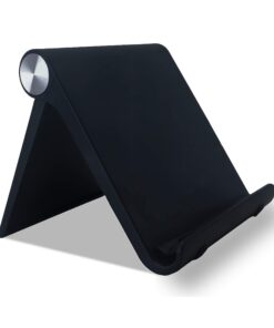 Handy Ständer Tisch Tablet Ständer kompatibel mit Iphone Ipad Samsung Huawei Xiaomi Schwarz | Tisch Handyhalterung Komp