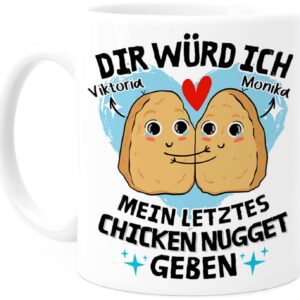 Tassenliebling® - Beste Freundin Tasse personalisiert lustig - Geschenk für Freundinnen zum Geburtstag - 11oz - Trendige