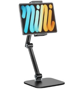Tablet Ständer Höhenverstellbar – Universell kompatibel mit iPad undSamsung Galaxy Tab, ideal für Büro und Hometraining,