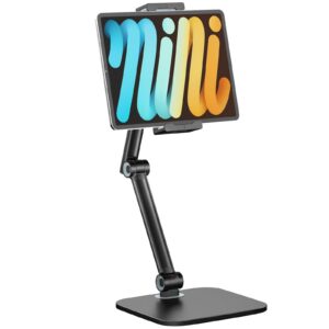 Tablet Ständer Höhenverstellbar – Universell kompatibel mit iPad undSamsung Galaxy Tab, ideal für Büro und Hometraining,