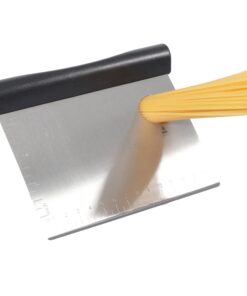 Kerafactum Teigschneider mit ergonomischen Griff für Bäcker Schlesienser aus Edelstahl 15 cm ABS Backhelfer