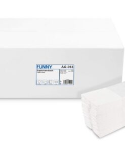 Entspannte Papierhandtücher, C-Falz, 23 x 31 cm, Doppelspalte,-recycling-weiss, 2880 Blätter, 1er Pack (1 x 1 Stück)
