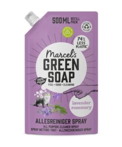 Marcel's Green Soap - Umweltfreundlicher Allzweckreiniger Spray Nachfüllung Lavendel & Rosmarin - Zu 99% biologisch abba