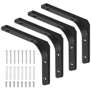 Faankiton 4 Stück Multifunktionale Metallwinkel Regalhalterung, maximal 70kg Tragkraft für Wandhalterung, perfekt für Kü
