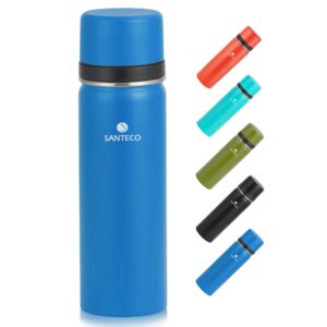 SANTECO Edelstahl Thermoskanne Kaffee & Tee 24H Kalt & 12H Heiß, Auslaufsicher, für Sport und BPA-Frei