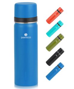 SANTECO Edelstahl Thermoskanne Kaffee & Tee 24H Kalt & 12H Heiß, Auslaufsicher, für Sport und BPA-Frei
