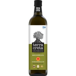 Terra Creta g.U. - Original Extra Natives Olivenöl aus Kolymvari für Cardiovascular Gesundheit in 1 Liter Flasche