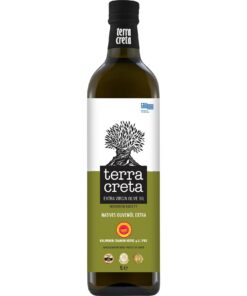Terra Creta g.U. - Original Extra Natives Olivenöl aus Kolymvari für Cardiovascular Gesundheit in 1 Liter Flasche