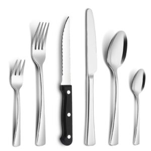 Bestdin Edelstahl Besteck Set für 6 Personen