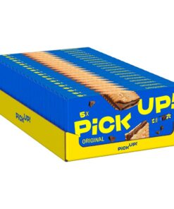 PiCK UP! Original Knackige Milchschokoladentafel Riegel für unterwegs Multipack 20x5er eBook Ladentafel Snack Kekse