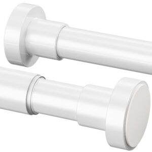 Duschstange ohne Bohren 25mm Weiß für Balkon und Dusche