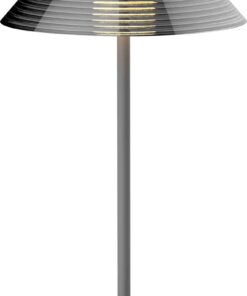 Northpoint LED Akku Tischlampe dimmbar für Haus und Garten mit 2200 mAh Akku 38,5cm hoch Kegelförmig
