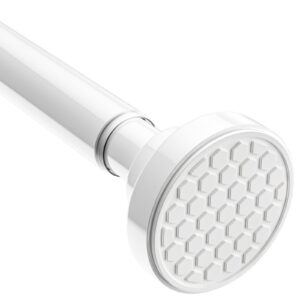 Zipglo Weiß Carbonfree Certified Duschstange Ohne Bohren 70-130cm, Vorhangstange Teleskopstange