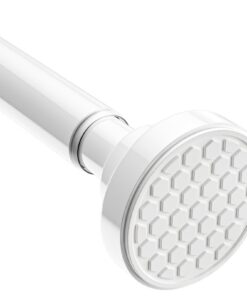 Zipglo Weiß Carbonfree Certified Duschstange Ohne Bohren 70-130cm FüR Bad,Küche,Schrank