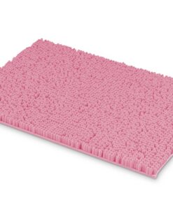 MEGAROOM Badezimmerteppich Rosa Sicherheit und Komfort Anti-Schimmel Weiche und rutschfeste Badematte 40 x 60 cm Duschvo