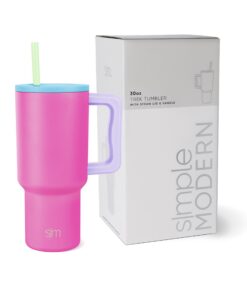 Simple Modern Thermobecher Trek 890ml | Isolierter Edelstahl-Trinkbecher für Frauen und Männer | Eiskaffee-Reisebecher 8