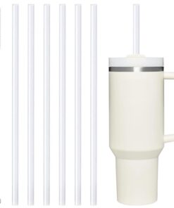Stanley Silikon Strohhalme für 40oz Quencher + 6er Set 30.5cm mit Bürste Wiederverwendbar