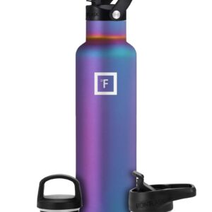 Edelstahl Trinkflasche - Auslaufsicher Thermosflasche Doppelwandig Isoliert - Sport und Outdoor Fitness D.Preference: Au