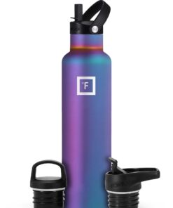 Edelstahl Trinkflasche - Auslaufsicher Thermosflasche Doppelwandig Isoliert - Sport und Outdoor Fitness D.Preference: Au
