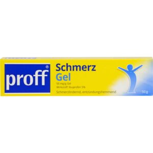 PROFF Schmerzgel 50 mg/g - Wirbelsäulenarschlawe - Rückenschmerzen - Effektiv gegen Schmerzen - 50 g