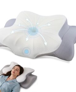 Seladi Airflow Pro Ergonomisches Nackenkissen | Schluss mit Morgendlichen Schmerzen | Für Seitenschläfer & Rückenschläfe