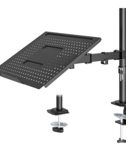 Redbat Monitorarm mit belüfteter Laptopablage, voll einstellbar für 13 bis 32 Zoll LCD LED Bildschirm & bis zu 16 Zoll N