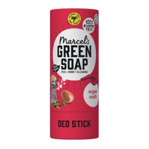 Marcel's Green Soap - Antiperspirant Argan & Oudh Duftstab - Umweltfreundlich und Vegane Hygiene-Maske - 97% biologisch
