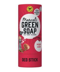 Marcel's Green Soap - Antiperspirant Argan & Oudh Duftstab - Umweltfreundlich und Vegane Hygiene-Maske - 97% biologisch