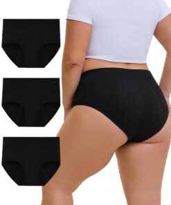 Periodenunterschwäsche INNERSY Starke Blutung Große Größen 3 Pack OEKO-TEX STANDARD 100