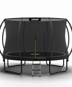LeJump Outdoor Trampolin für Fitness und den Garten mit Sicherheitsnetz und Randabdeckung