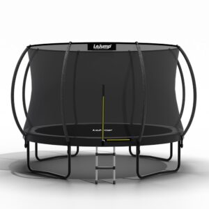 LeJump Outdoor Trampolin für Fitness und den Garten mit Sicherheitsnetz und Randabdeckung