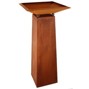 Rostikal Blumensäule Edelrost 1,15 m Vintage Terrasse Deko für Balkon