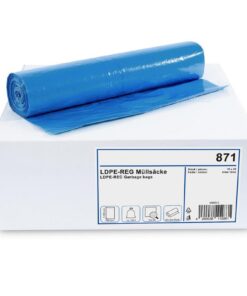 Müllbeutel 120L Blaue Säcke Blaue Müllsäcke | Vielseitig einsetzbare Abfallsäcke 120L Blaue Säcke | Stabile große Mülls