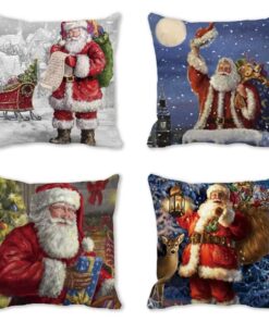 Moonlee Weihnachtsdekoration Kissenbezug CH-1001 4er Set