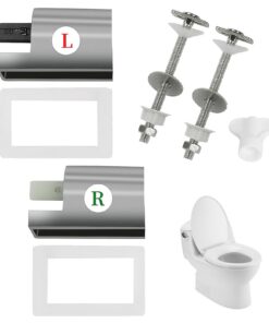 Universal WC Sitzebefestigung, Absenkautomatik Soft Close, Ersatzscharniere für Toilettensitz Scharniere zu-installieren