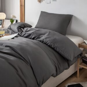 AYSW Winter Bettwäsche gebürsteter Microfaser 1 Bettbezug 155 x 220cm + 1 Kopfkissenbezug 40x80cm mit Reißverschluss - G