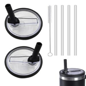ARTGUTS Leak-Proof Replacement Lid für Stanley Cup 40 oz + 4 Strohhalke + 1 Reiniger-Strohhalke