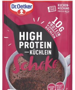 Dr. Oetker High Protein Küchlein Schoko – Protein-Snack für Sportler mit Schoko-Geschmack (10 x 50g) Dr. Oetker Kuchen