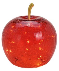 Apfellampe LED Lichterkette Dekolampe Tischleuchte Rot (S) Glas