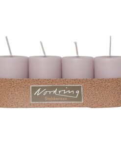 Nordring Soft Duftlose 4 x 6 cm Hoch Malve Kerzen (4 Stück)