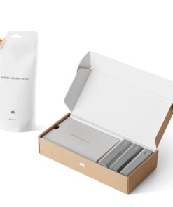 Bildschirmreiniger Set 3er Pack 200 ml - All-in-One Display Reiniger - Auto, Smartphone & Tablets Reinigungsset - Grau