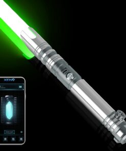 Duell-Lichtschwerter Smooth Swing 16 RGB Farben für Erwachsene - Grau, 41in Volle Größe, USB-Aufladung