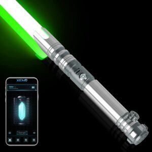 Duell-Lichtschwerter Smooth Swing 16 RGB Farben für Erwachsene - Grau, 41in Volle Größe, USB-Aufladung