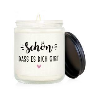 Duftkerze Schön dass es Dich gibt - Geschenke für Frauen & Männer | Beste Mama, Oma, Papa, Opa, Lehrerin | Geburtstag &