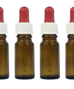 Braunglas Tropfenflaschen Set 12 teilig 30 ml mit Pipetten für E-Liquids Dosierung