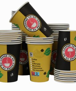 KURTTO - Kaffeetassen To-Go 300ml Auslaufsicher Umweltfreundlich 12oz 1000StCOF300ML
