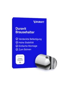 Duschkopfhalterung Duravit Universal, Handbrause chromatisch gepflegt